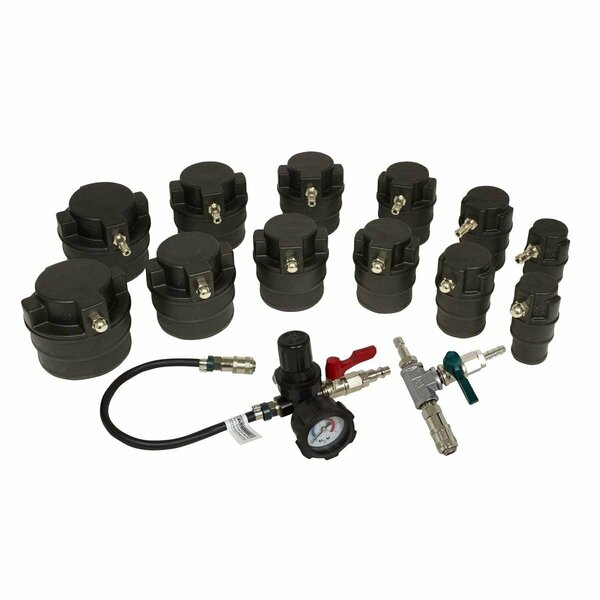 Tool Time Turbo Air System Test Kit with Smoke Adapter - 14 Piece TO3584709